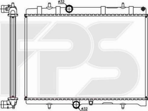 FPS FP 20 A308 - Radiateur, refroidissement du moteur cwaw.fr