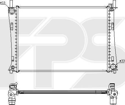 FPS FP 28 A188 - Radiateur, refroidissement du moteur cwaw.fr