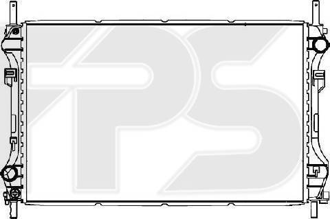 FPS FP 28 A742 - Radiateur, refroidissement du moteur cwaw.fr