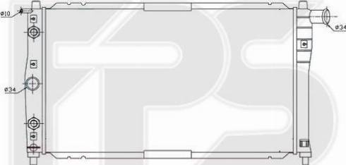 FPS FP 22 A694 - Radiateur, refroidissement du moteur cwaw.fr