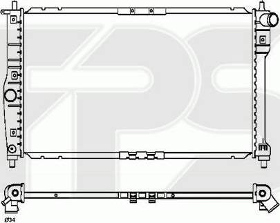 FPS FP 22 A775 - Radiateur, refroidissement du moteur cwaw.fr