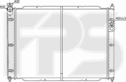 FPS FP 74 A752 - Radiateur, refroidissement du moteur cwaw.fr