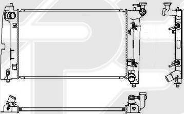 FPS FP 70 A548 - Radiateur, refroidissement du moteur cwaw.fr