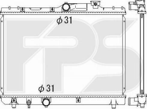 FPS FP 70 A1286 - Radiateur, refroidissement du moteur cwaw.fr