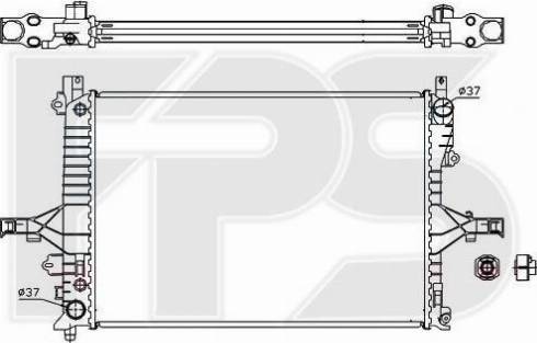 FPS FP 72 A52 - Radiateur, refroidissement du moteur cwaw.fr