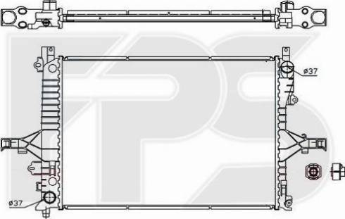 FPS FP 72 A1196 - Radiateur, refroidissement du moteur cwaw.fr