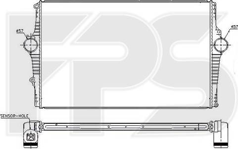 FPS FP 72 T118 - Intercooler, échangeur cwaw.fr