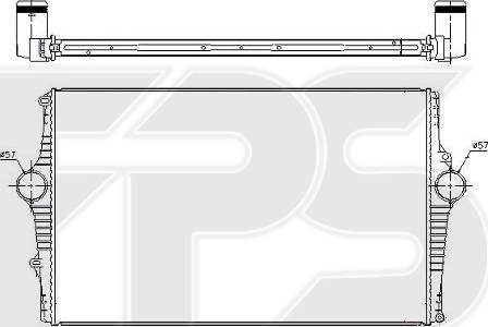 FPS FP 72 T117 - Intercooler, échangeur cwaw.fr