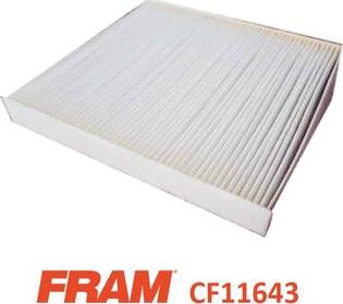 FRAM CF11643 - Filtre, air de l'habitacle cwaw.fr