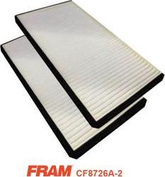 FRAM CF8726A-2 - Filtre, air de l'habitacle cwaw.fr