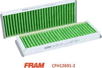 FRAM CFH12691-2 - Filtre, air de l'habitacle cwaw.fr