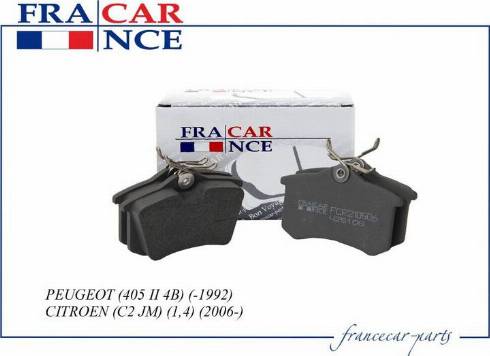 Francecar FCR210501 - Kit de plaquettes de frein, frein à disque cwaw.fr