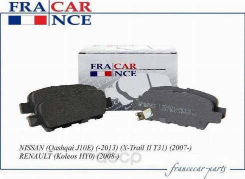 Francecar FCR210514 - Kit de plaquettes de frein, frein à disque cwaw.fr