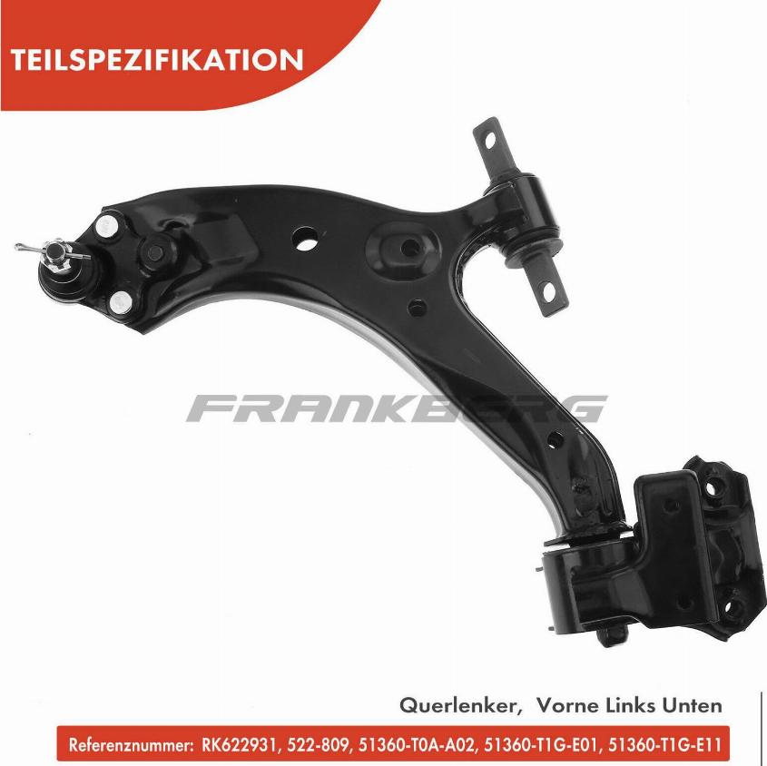 FRANKBERG 5481FB0006697 - Bras de liaison, suspension de roue cwaw.fr