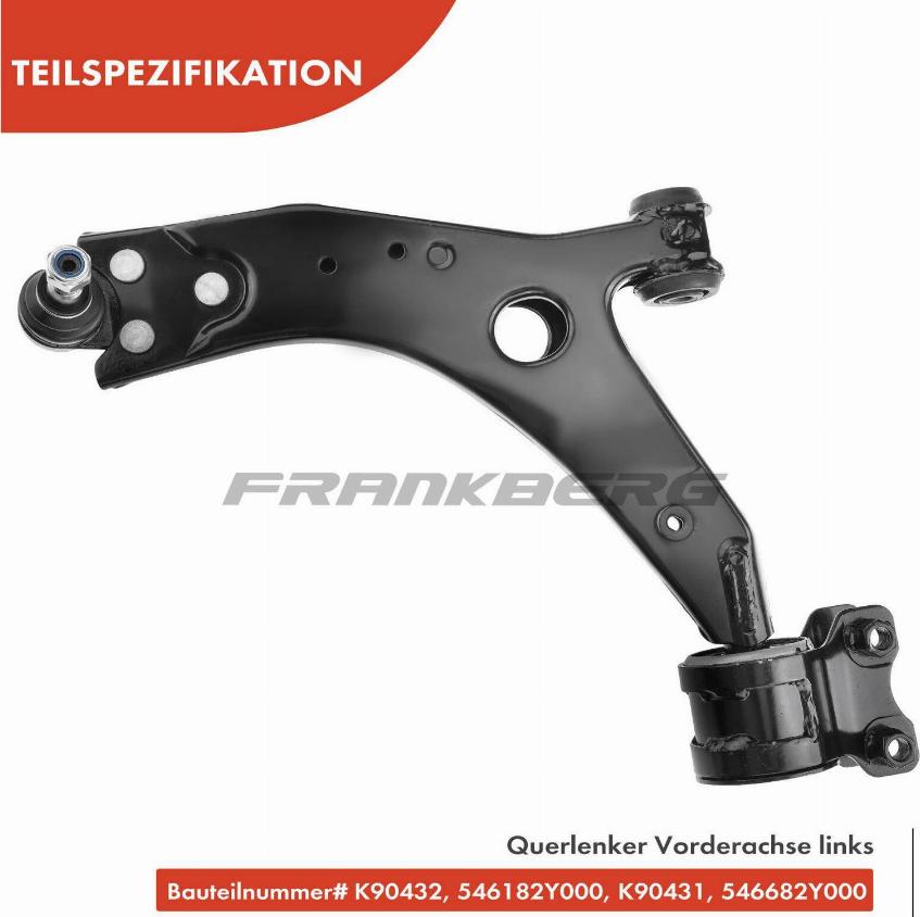 FRANKBERG 5481FB0006661 - Bras de liaison, suspension de roue cwaw.fr