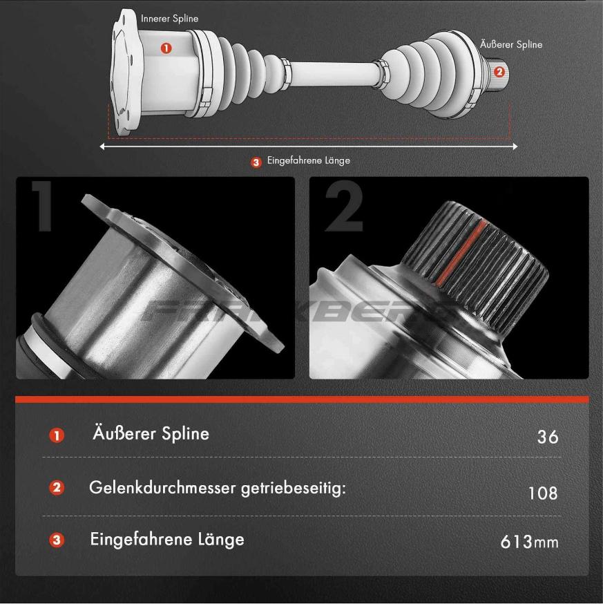 FRANKBERG 5481FB0010037 - Arbre de transmission cwaw.fr