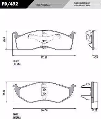 FRAS-LE PD492 - Kit de plaquettes de frein, frein à disque cwaw.fr