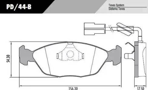 FRAS-LE PD44B - Kit de plaquettes de frein, frein à disque cwaw.fr