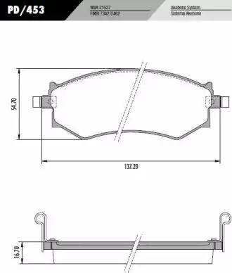 FRAS-LE PD/453 - Kit de plaquettes de frein, frein à disque cwaw.fr