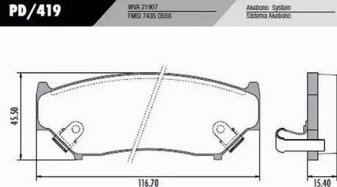 FRAS-LE PD419 - Kit de plaquettes de frein, frein à disque cwaw.fr