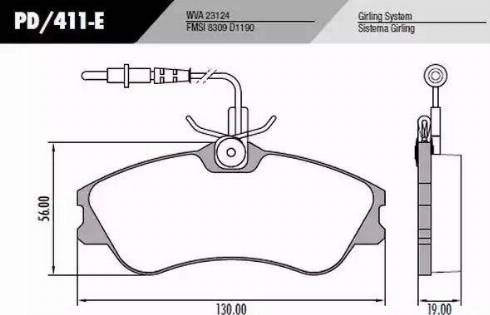 FRAS-LE PD411E - Kit de plaquettes de frein, frein à disque cwaw.fr