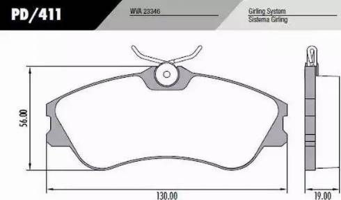 FRAS-LE PD411 - Kit de plaquettes de frein, frein à disque cwaw.fr