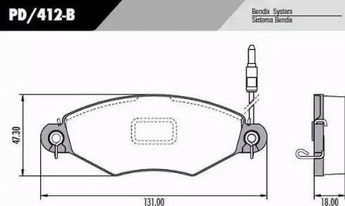 FRAS-LE PD412B - Kit de plaquettes de frein, frein à disque cwaw.fr