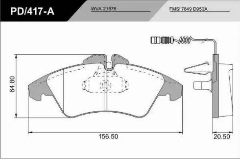 FRAS-LE PD/417-A_CV Advanced - Kit de plaquettes de frein, frein à disque cwaw.fr