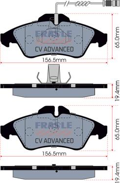 FRAS-LE PD/417-A-CV - Kit de plaquettes de frein, frein à disque cwaw.fr