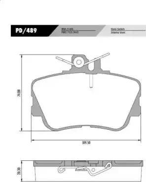 FRAS-LE PD489 - Kit de plaquettes de frein, frein à disque cwaw.fr