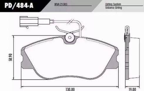 FRAS-LE PD484A - Kit de plaquettes de frein, frein à disque cwaw.fr