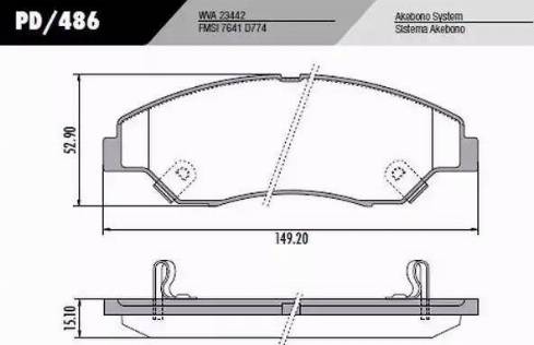 FRAS-LE PD486 - Kit de plaquettes de frein, frein à disque cwaw.fr