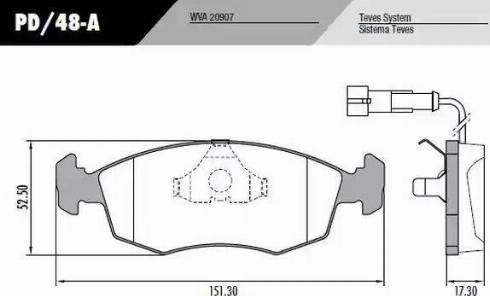 FRAS-LE PD48A - Kit de plaquettes de frein, frein à disque cwaw.fr