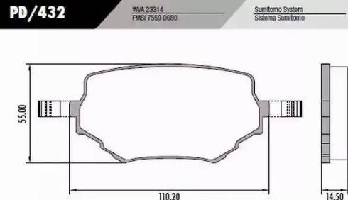 FRAS-LE PD432 - Kit de plaquettes de frein, frein à disque cwaw.fr