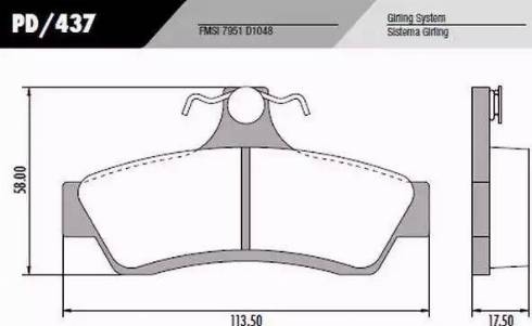 FRAS-LE PD437 - Kit de plaquettes de frein, frein à disque cwaw.fr