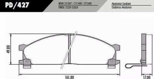 FRAS-LE PD427 - Kit de plaquettes de frein, frein à disque cwaw.fr