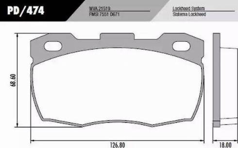 FRAS-LE PD/474 - Kit de plaquettes de frein, frein à disque cwaw.fr