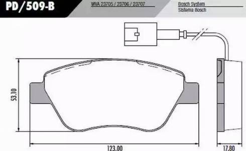 FRAS-LE PD/509-B - Kit de plaquettes de frein, frein à disque cwaw.fr