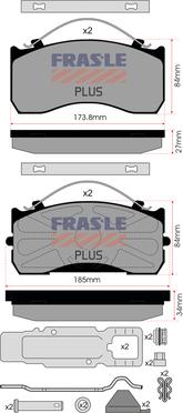 FRAS-LE PD/533-K020-PLUS - Kit de plaquettes de frein, frein à disque cwaw.fr