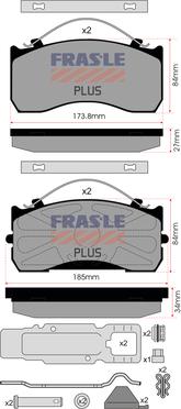 FRAS-LE PD/526-K020-PLUS - Kit de plaquettes de frein, frein à disque cwaw.fr