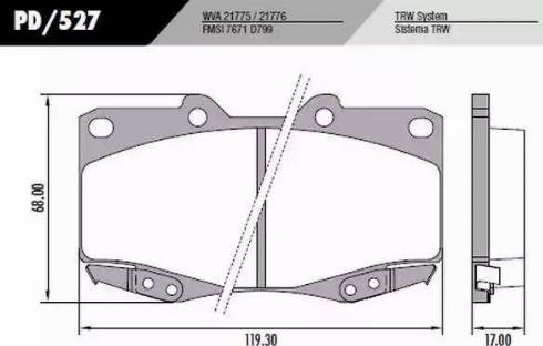 FRAS-LE PD/527 - Kit de plaquettes de frein, frein à disque cwaw.fr