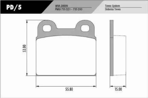 FRAS-LE PD/5 - Kit de plaquettes de frein, frein à disque cwaw.fr