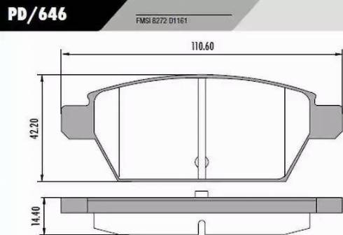 FRAS-LE PD/646 - Kit de plaquettes de frein, frein à disque cwaw.fr