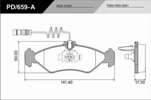 FRAS-LE PD/659-A_CV Advanced - Kit de plaquettes de frein, frein à disque cwaw.fr