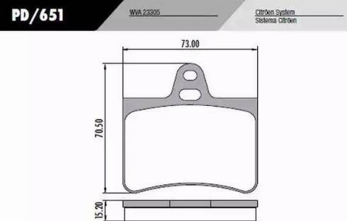 FRAS-LE PD651 - Kit de plaquettes de frein, frein à disque cwaw.fr