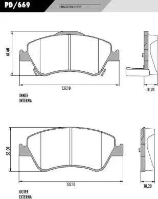 FRAS-LE PD/669 - Kit de plaquettes de frein, frein à disque cwaw.fr