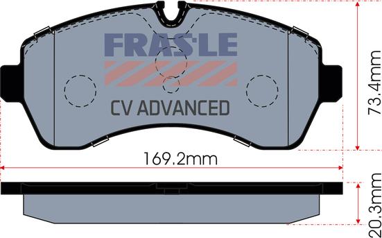 FRAS-LE PD/661-CV - Kit de plaquettes de frein, frein à disque cwaw.fr