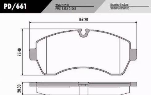 FRAS-LE PD/661 - Kit de plaquettes de frein, frein à disque cwaw.fr