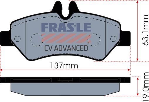 FRAS-LE PD/663-CV - Kit de plaquettes de frein, frein à disque cwaw.fr