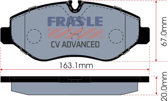 FRAS-LE PD/662-CV - Kit de plaquettes de frein, frein à disque cwaw.fr